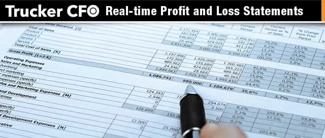 trucker cfo profit and loss accounting sheet